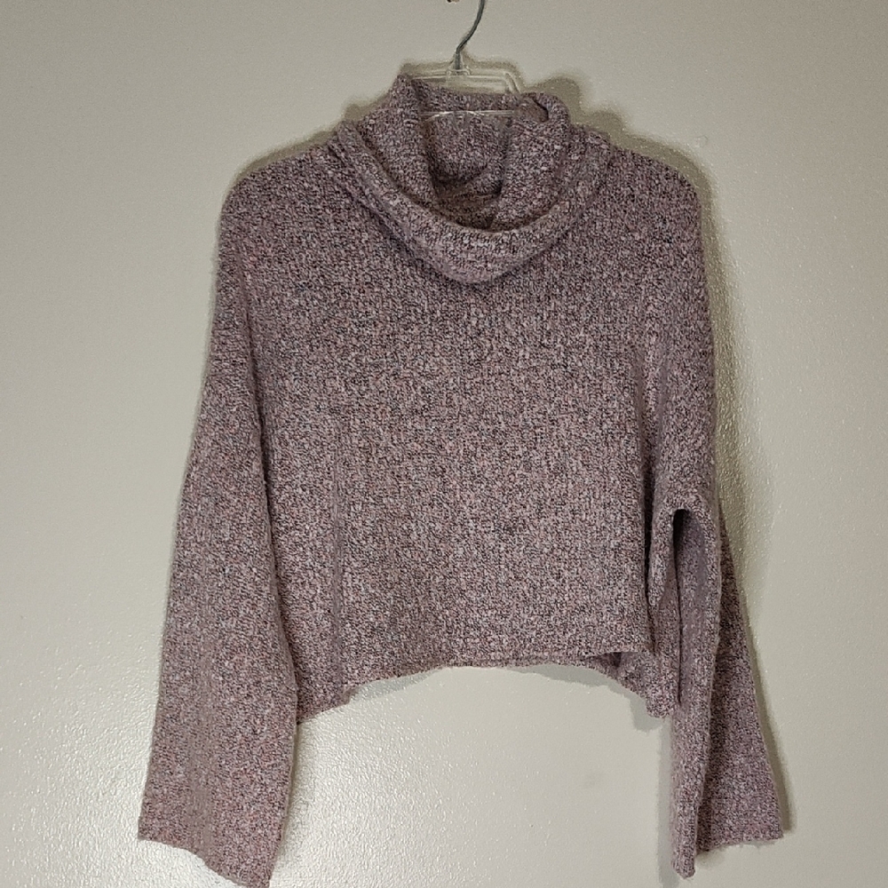 Sincerely Jules Cowl Neck Crop SweaterCozy Knit  NWT Size S oversizze